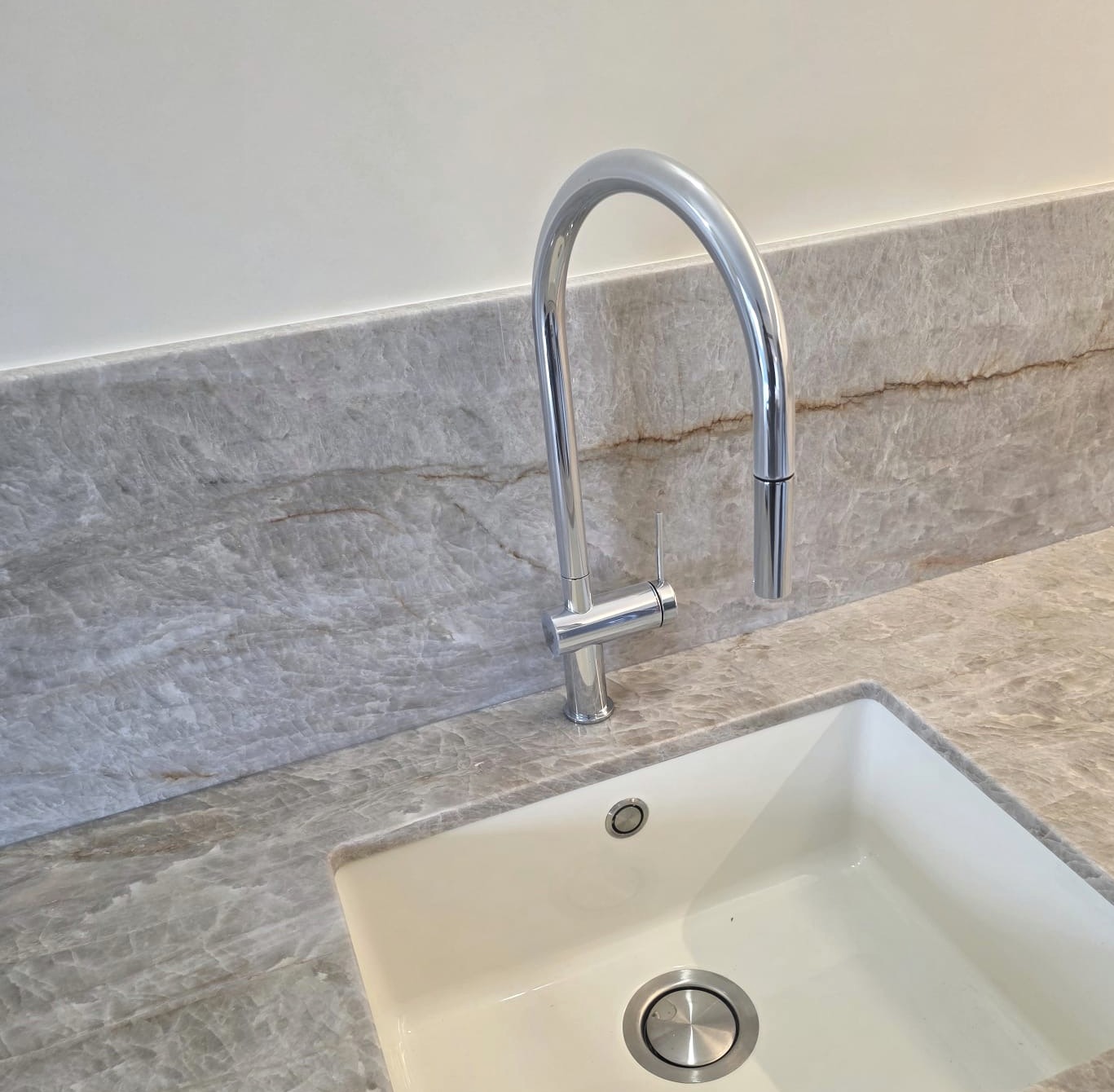 Worktop and tap detail